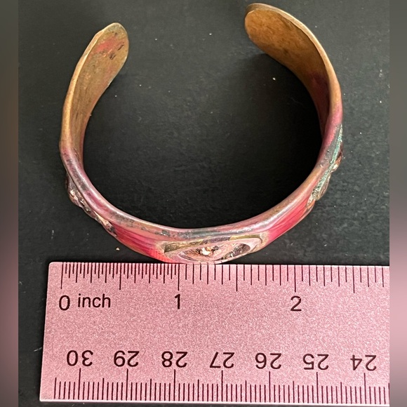 Artisan Copper and Mixed Metals Cuff Bracelet - Picture 10 of 12